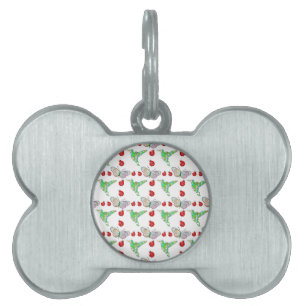 Médaillons Pour Animaux Domestiques Papillon, colibri et Motif de coccinelle