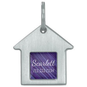 Médaillons Pour Animaux Domestiques Passion violette Violet Lavande de prune brosse