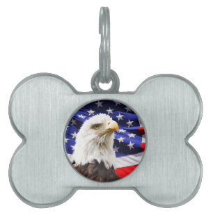 Médaillons Pour Animaux Domestiques Patriotique
