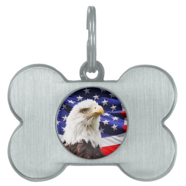 Médaillons Pour Animaux Domestiques Patriotique (Devant)