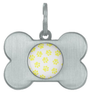 Médaillons Pour Animaux Domestiques Patrouilles de Doodle, Paws de Chien, Paws Jaunes