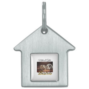 Médaillons Pour Animaux Domestiques Pet friends besties add name pet photo animal love