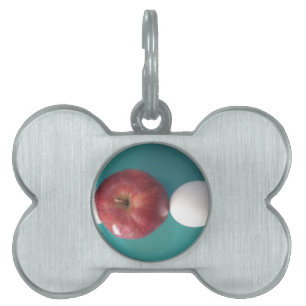 Médaillons Pour Animaux Domestiques Petits-déjeuners copains : Deux oeufs $an Apple St