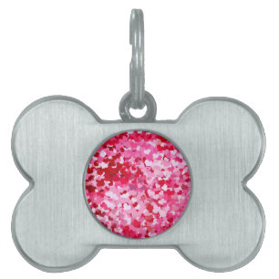 Médaillons Pour Animaux Domestiques Pink Confeti