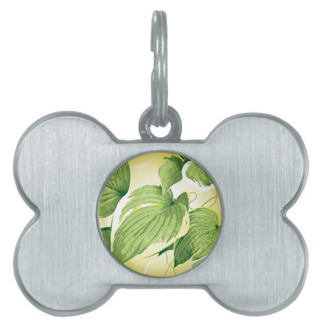 Médaillons Pour Animaux Domestiques Plante de ficus 4 (Devant)
