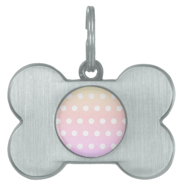 Médaillons Pour Animaux Domestiques Poka Dots (Devant)