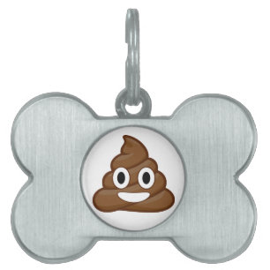 Médaillons Pour Animaux Domestiques poop emoji