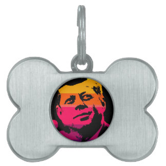 Médaillons Pour Animaux Domestiques Pop Art Jack JFK John F. Kennedy