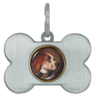 Médaillons Pour Animaux Domestiques PORTRAITS DE CHIEN MINIATURE Bloodhound