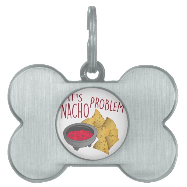 Médaillons Pour Animaux Domestiques Problème Nacho (Devant)