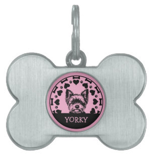 Médaillons Pour Animaux Domestiques Propriétaire de chien Yorkshire Terrier