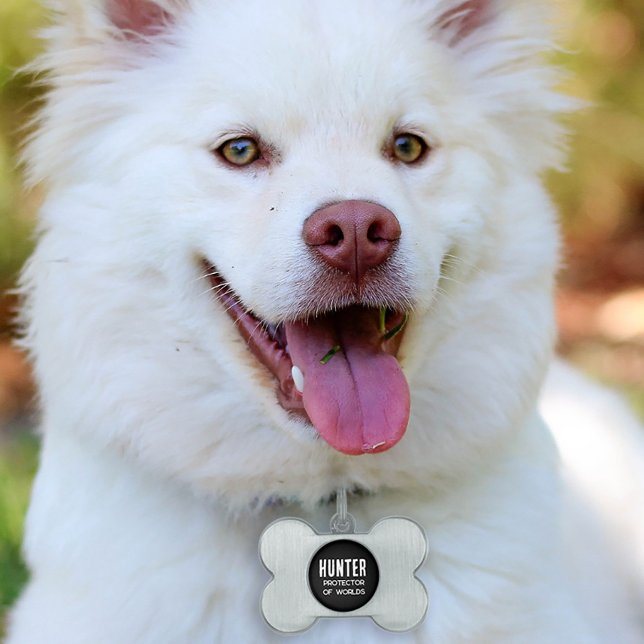 Médaillons Pour Animaux Domestiques Protecteur amusant des mondes (Créateur téléchargé)