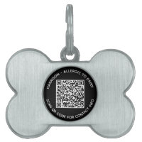 QR Code scannable sans contact Info texte personna