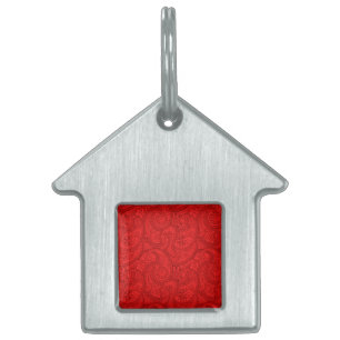 Médaillons Pour Animaux Domestiques Red Paisley