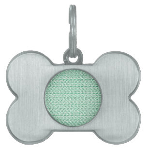 Médaillons Pour Animaux Domestiques Regard de maille d'armure de vert de Seafoam