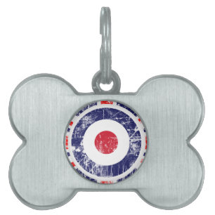 Médaillons Pour Animaux Domestiques Rondelle Target Mods Royaume-Uni Union Jack