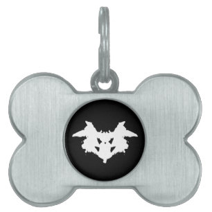 Médaillons Pour Animaux Domestiques Rorschach Inkblot