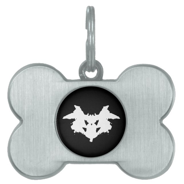 Médaillons Pour Animaux Domestiques Rorschach Inkblot (Devant)