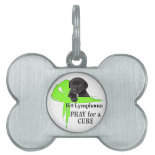 Médaillons Pour Animaux Domestiques Ruban Vert Cancer Lymphome Design Chien Chiot