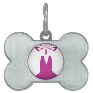 Médaillons Pour Animaux Domestiques Rubans rose Cancer du sein Sensibilisation Art Imp