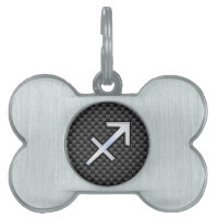 Sagittarius Zodiac Sign Carbon Fiber Print