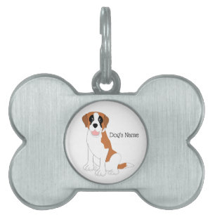 Médaillons Pour Animaux Domestiques Saint Bernard Chien Design