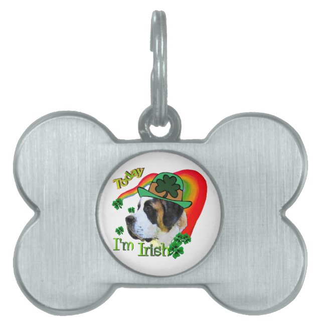 Médaillons Pour Animaux Domestiques Saint Bernard St patrick (Devant)