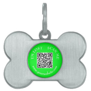 Médaillons Pour Animaux Domestiques Simple Modern Scan me si Perdu Chien Chat Scannabl