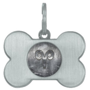 Médaillons Pour Animaux Domestiques Style affligé par grunge moderne de signe de