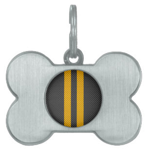 Médaillons Pour Animaux Domestiques Style de emballage jaune vibrant de fibre de