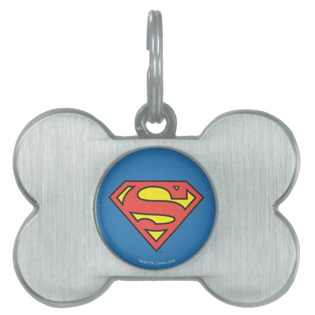 Médaillons Pour Animaux Domestiques Superman S-Shield | Logo Superman (Devant)
