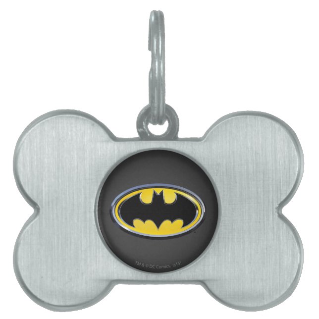 Médaillons Pour Animaux Domestiques Symbole Batman | Logo classique (Devant)