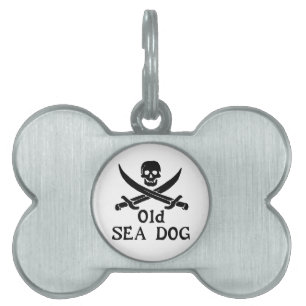 Médaillons Pour Animaux Domestiques Tag Chien de la mer ancienne