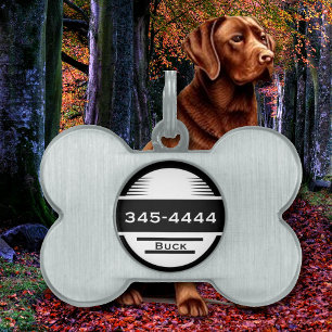 Médaillons Pour Animaux Domestiques Tag de chien personnalisé Téléphone et nom