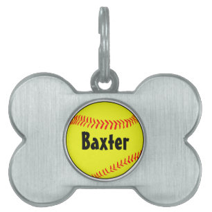 Médaillons Pour Animaux Domestiques Tag Doggie de chien de softball