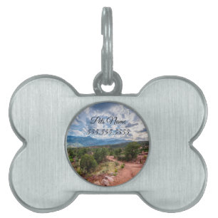 Médaillons Pour Animaux Domestiques Tag du soir de randonnée pédestre Pikes Peak