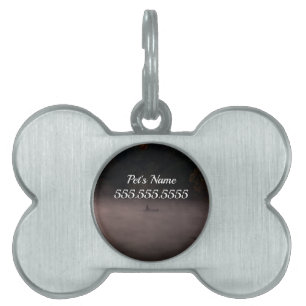 Médaillons Pour Animaux Domestiques Tag Early Foggy Fishing Pet Name