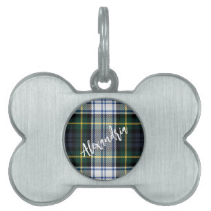 Médaillons Pour Animaux Domestiques Tartan Gordon Plaid Rustique