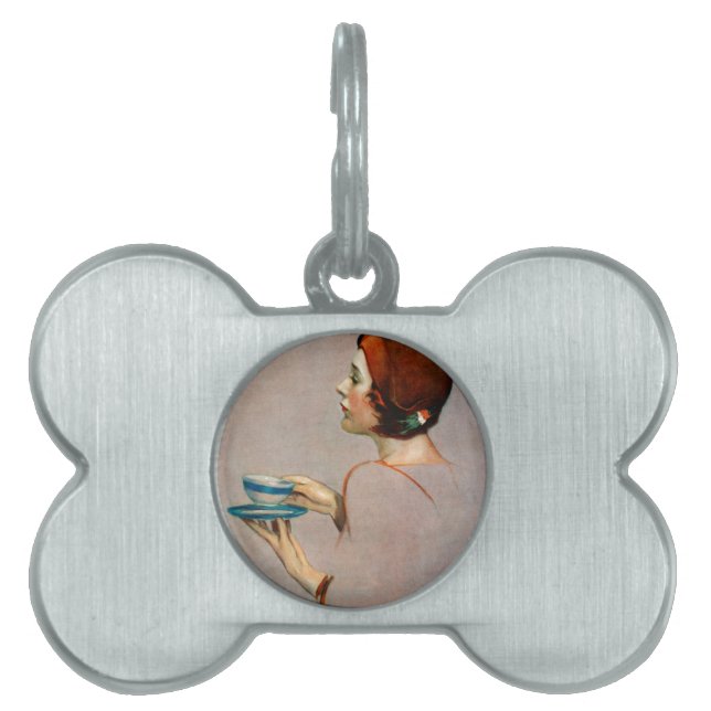 Médaillons Pour Animaux Domestiques Tasse de Java (Devant)