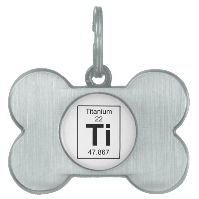 Médaillons Pour Animaux Domestiques Ti - titane (Devant)