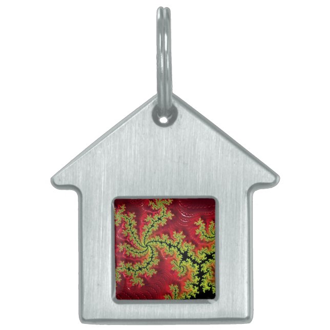 Médaillons Pour Animaux Domestiques Une Rivière Traverse À Travers Elle Balise Pour An (Devant)