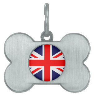 Médaillons Pour Animaux Domestiques Union Jack classique