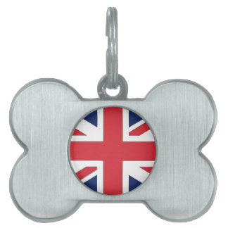 Médaillons Pour Animaux Domestiques Union Jack, drapeau du Royaume-Uni