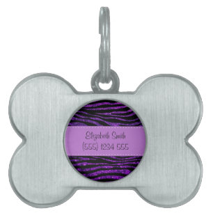 Médaillons Pour Animaux Domestiques Votre nom - poster de animal, zèbre, parties