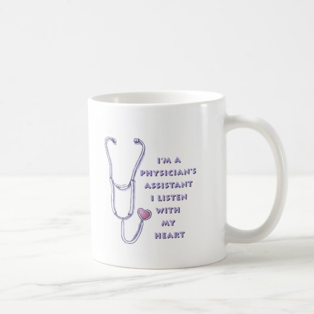 Médecin Assistant Coeur Mug (Droite)