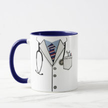 Médecin et Nurse Mug - Nom personnalisé Médicale