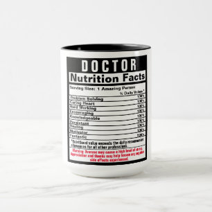 Médecin Funny Éléments nutritifs Cadeau Mug