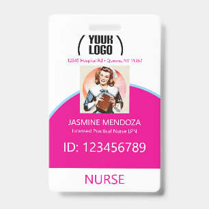 médecin infirmière badges Employé de l'hôpital Méd