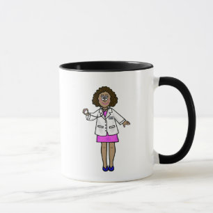 Médecin noir féminin tenant une Mug Stethoscope