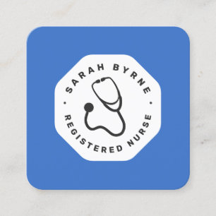 Médecin ou infirmière Carte de visite de stéthosco